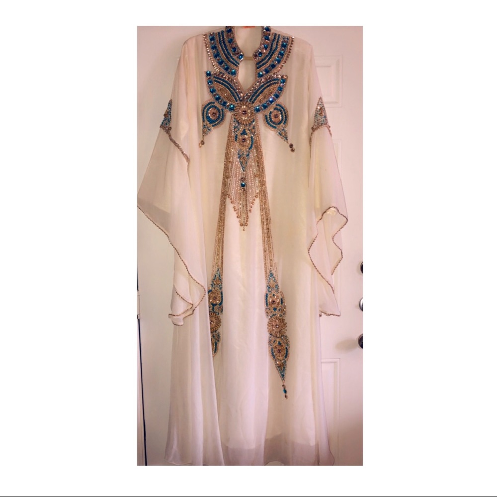 DUBAI ARABIAN MOROCCAN KAFTAN ABAYA DRESS FANCY